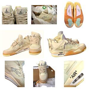 Nike Air Jordan 4 Retro SP x Off-White “Sail” - Size 10W/8.5M - CV9388-100